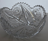 ABP cut glass bowl American brilliant period 1886 -1915 bob14