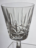 Signed Waterford CUT GLASS Rosslare goblet crystal pair