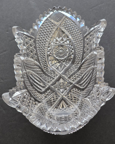 ABP Cut glass oblong shape dish bob24