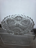 ABP cut glass low bowl American brilliant auc101