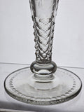 Pair Signed Hawkes hand Cut Glass candle sticks Antique