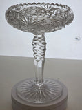 ABP cut glass Fry compote antique bob69