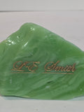 L.E Smith Glass Jadeite paperweight