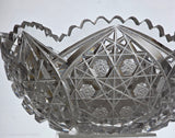 ABP cut glass bowl American brilliant period 1886 -1915 bob38
