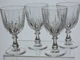Hand Cut glass goblet stemware