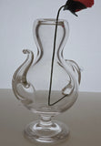 L.E Smith Glass hand made art vase tea pot shaped.
.