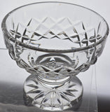 Signed Waterford Hand Cut glass compote Lismore Irish Crystal