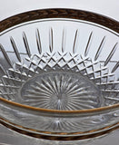 Signed Lenox Majestic laurel gold bowl Crystal  Made in USA.