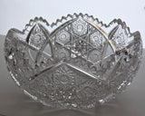 ABP cut glass cluster bowl American brilliant period 1886 -1915 bob15