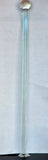Clear glass cane walking stick round knob mug13