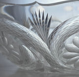 Signed Tuthill American Brilliant Period hand Cut mouth blown blank bowl