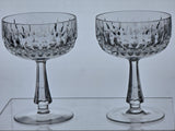 Gorham Crystal Chantilly dessert champagne glasses pair