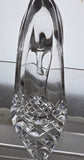 Hand cut glass slipper Signed
