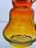 Amberinea crackle glass small pitcher