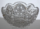 ABP cut glass bowl American brilliant period 1886 -1915 bob38