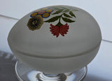 Westmoreland frosted egg shape trinket box