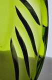 LE Smith glass one of a kind green kidney ashtray