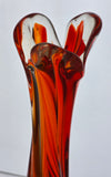 MCM Glass Amberinea swung style vase