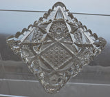 American Brilliant Period hand Cut Glass Bridge set Antique