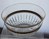 Signed Lenox Majestic laurel gold bowl Crystal  Made in USA.