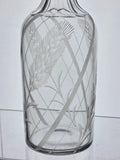 Cut Glass Wheat Decanter
