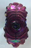 L E Smith Glass oval purple deep bowl/vase