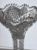 ABP cut glass vase antique bob36