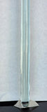 Clear glass cane walking stick round knob mug13