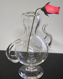 L.E Smith Glass hand made art vase tea pot shaped.
.