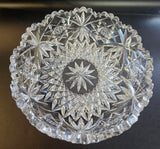 ABP cut glass blown blank Hawkes bowl American brilliant period 1886 -1915 bob62