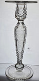 Pair Signed Hawkes hand Cut Glass candle sticks Antique