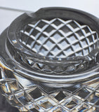 Signed Waterford crystal ashtray cross