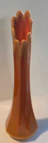 L.E Smith Glass 14" bittersweet vase.
.