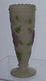 L.E Smith Glass painted grapes vase.
.