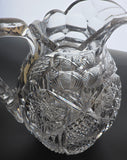 Signed Libbey cut glass pitcher American brilliant blown blank Bob7