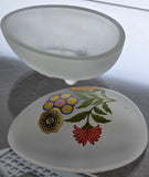 Westmoreland frosted egg shape trinket box