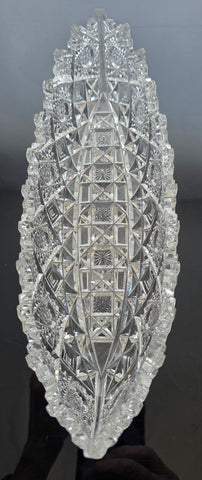 Signed Clark ABP Cut glass rectangular prima Donna tray bob67