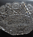 ABP cut glass Hunts Royal bowl American brilliant period 1886 -1915 bob10
