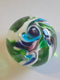 Art glass multicolor swirl paperweight #2