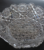 ABP cut glass Hunts Royal bowl American brilliant period 1886 -1915 bob10