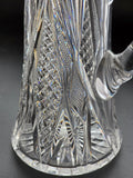 Cut glass pitcher brilliant blown blank