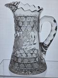 Antique Pitcher Cut Glass IRN10