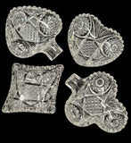 American Brilliant Period hand Cut Glass Bridge set Antique