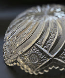 ABP cut glass bowl American Brilliant comet variation tg