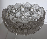 ABP cut glass bowl American brilliant period 1886 -1915 bob33