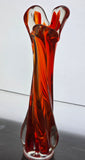 MCM Glass Amberinea swung style vase