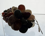 Mid century modern Art glass gemstone striped