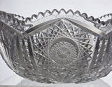 ABP cut glass signed Fry bowl American brilliant period 1886 -1915 bob63