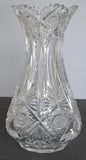 ABP cut glass Signed vase antique bob19