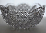 ABP cut glass blown blank bowl American brilliant period 1886 -1915 bob12